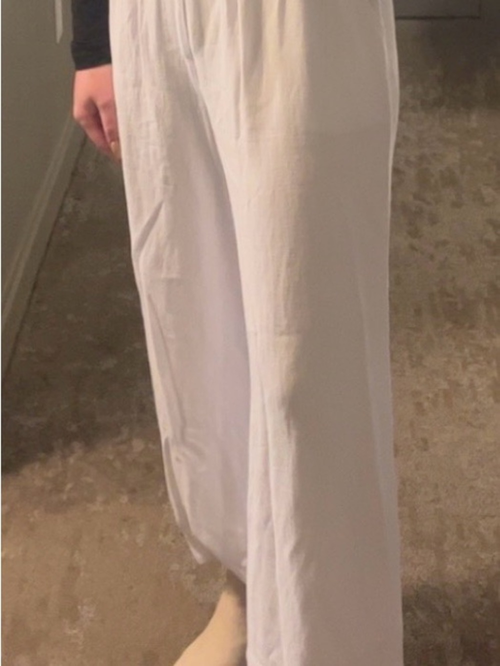Z Supply White Wide-Leg Lounge Trousers